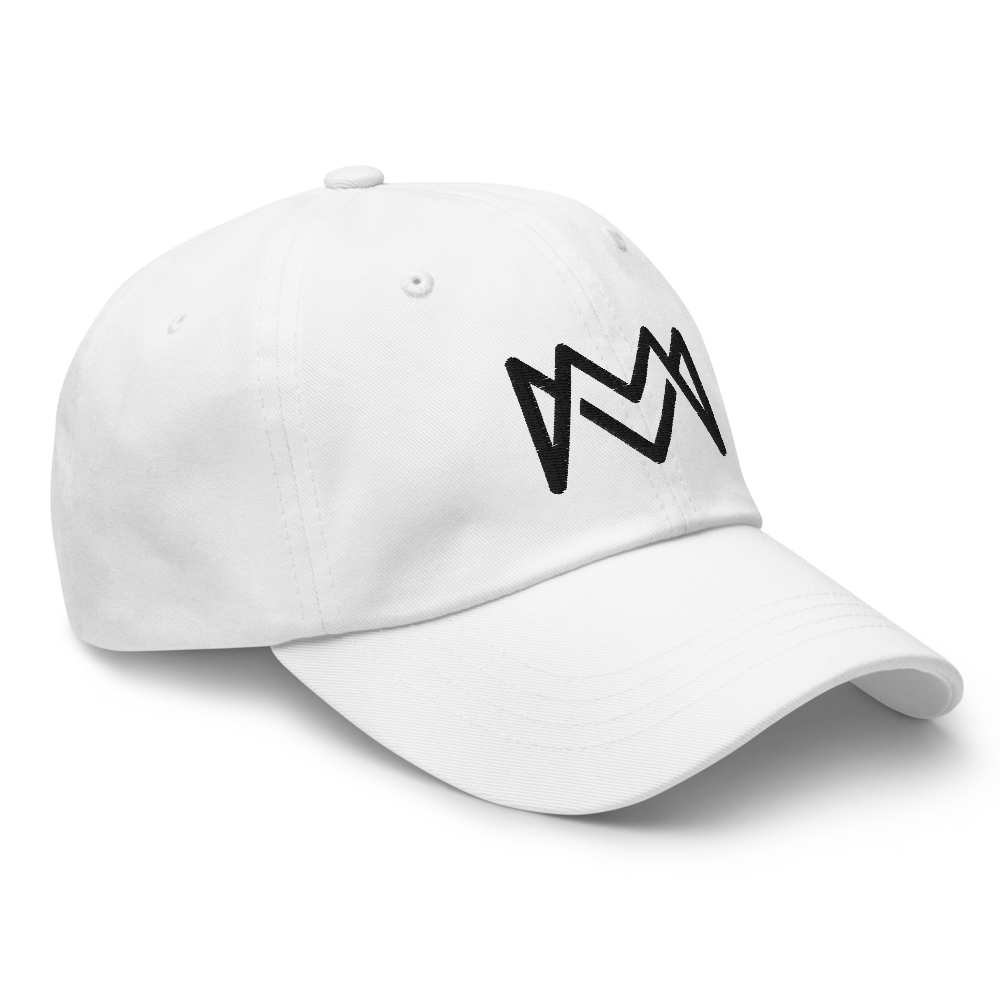 Mogul Merch Signature Dad Hat in White