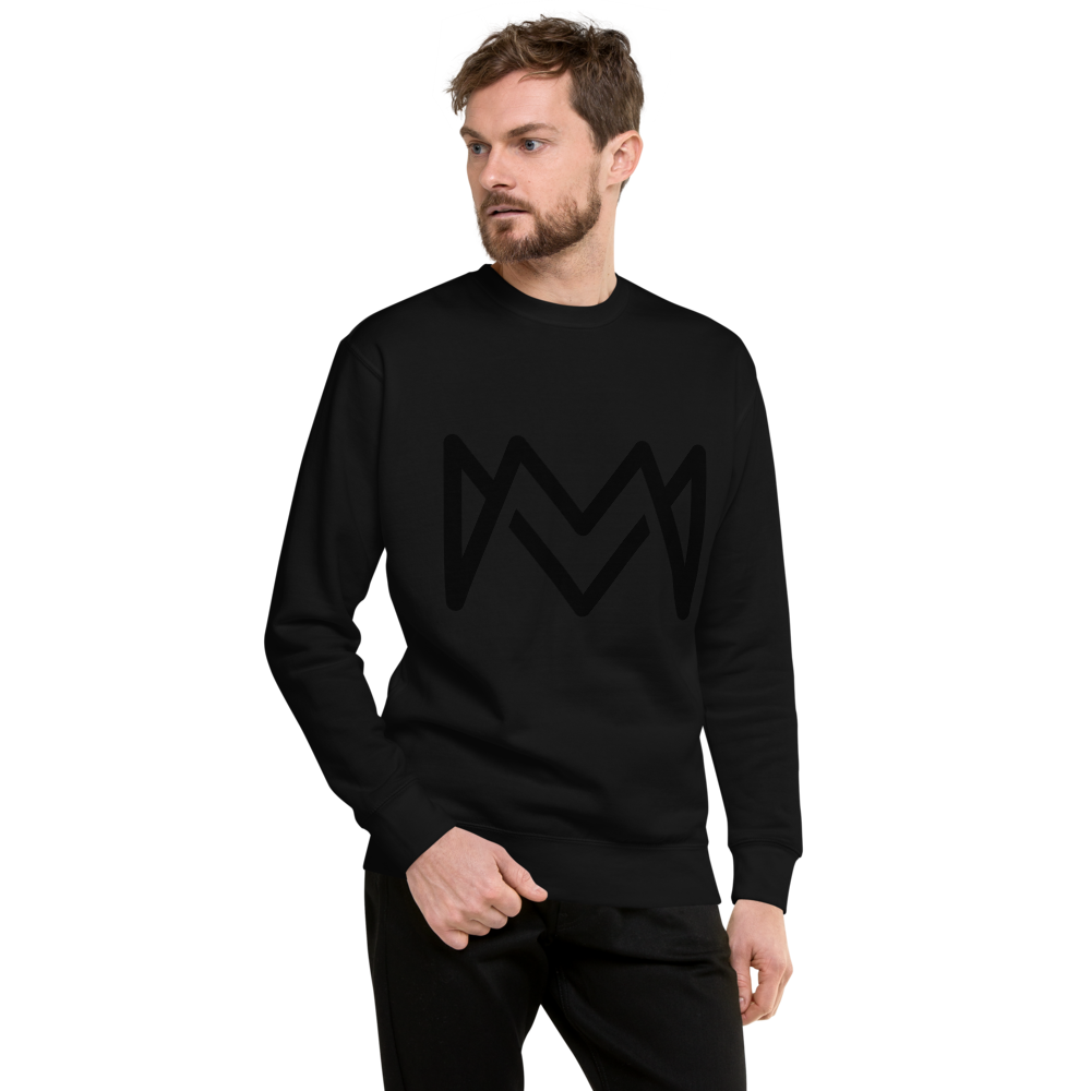 Mogul Merch Symbolic Long Sleeve Unisex Sweatshirt in Black